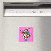 Alice au pays des merveilles Magnet Coeurs de lapi (In Situ (Lave-vaisselle))