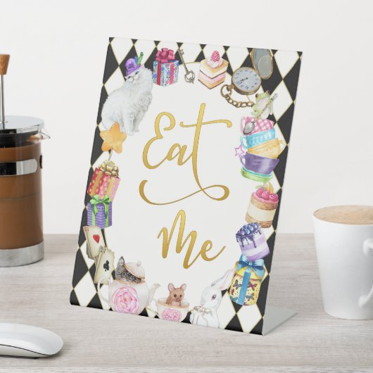 Alice au pays des merveilles Mangez-moi Signe alim (In SItu)