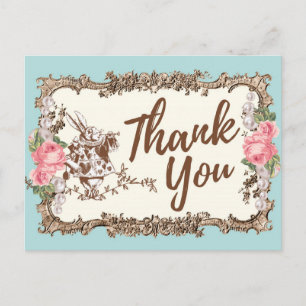 alice au pays des merveilles merci carte postale