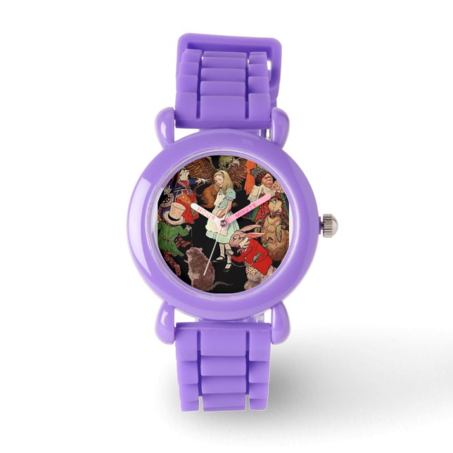 Alice au pays des merveilles Montre pour enfants (Recto)
