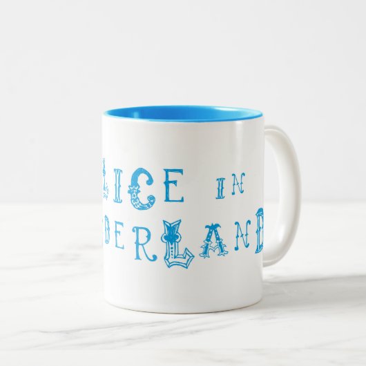 Alice Au Pays Des Merveilles Mug Deux Tons (Devant droit)
