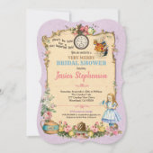 Alice au pays des merveilles nuptiale invitation l (Devant)