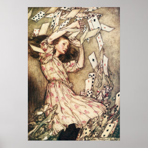 Alice au pays des merveilles Poster des cartes de 