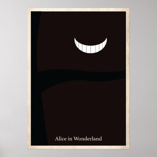 Alice au pays des merveilles Poster minimaliste (Devant)