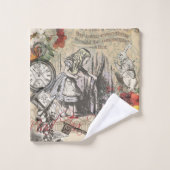 Alice au pays des merveilles Rideau Art classique (Gant de toilette)