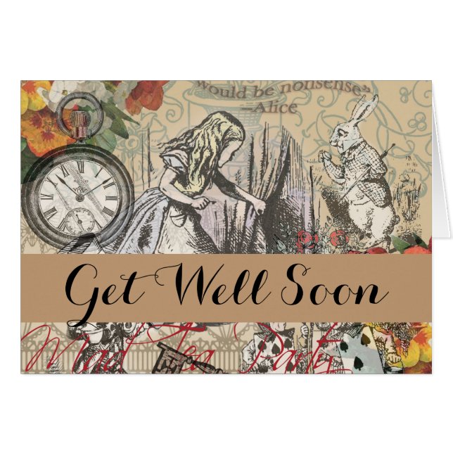 Alice au pays des merveilles Rideau Art classique (Devant horizontal)