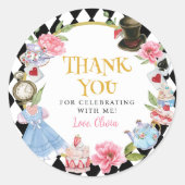 Alice au pays des merveilles Sticker pour l'annive (Devant)