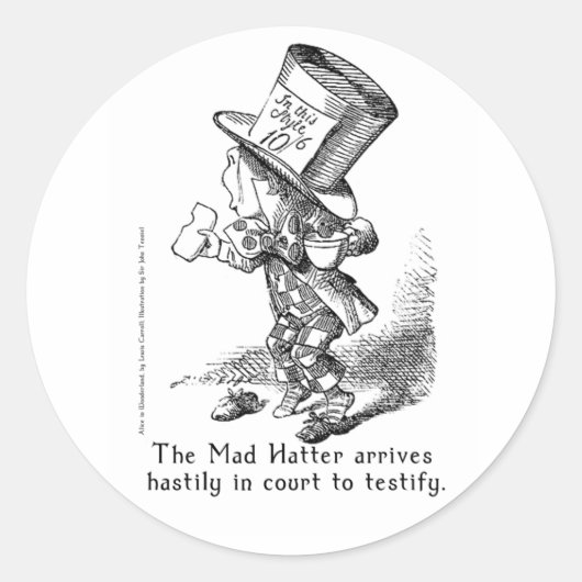 Alice au pays des merveilles Stickers Art en 2 tai (Devant)