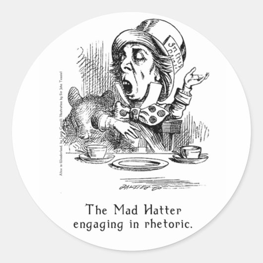 Alice au pays des merveilles Stickers Art en 2 tai (Devant)