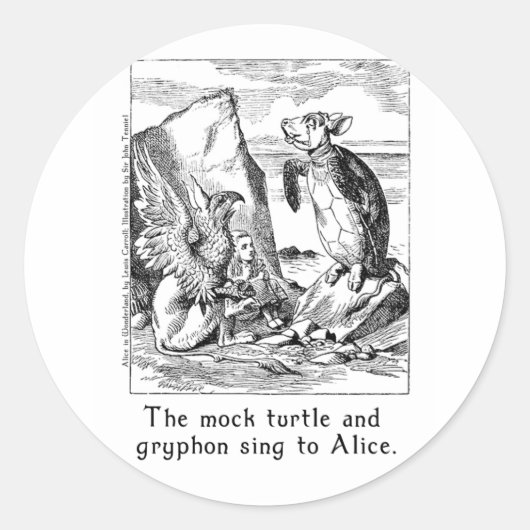 Alice au pays des merveilles Stickers Art en 2 tai (Devant)