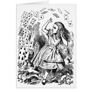 Alice au pays des merveilles vintage, Cartes à jou