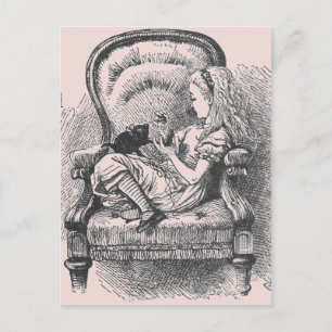 Alice avec carte postale Dinah