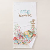 Alice Aventures dans Woderland Anniversaire Tea Pa (Serviette de bain)