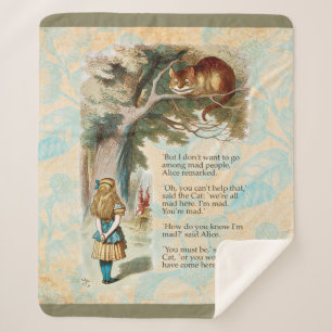 Alice Avonturen in Wonderland Cheshire Cat Sherpa Deken