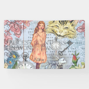 Alice Avonturen in Wonderland Klassieke Rackham Spandoek