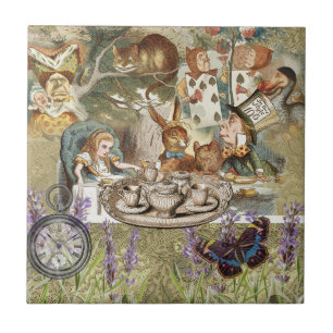 Alice Avonturen Klassieke Wonderland Theepartij Tegeltje