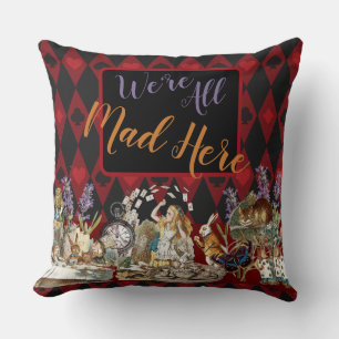 Alice Avonturen met Wonderland Gekke Cheshire Kat Kussen