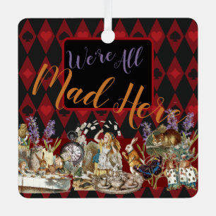 Alice Avonturen met Wonderland Gekke Cheshire Kat Metalen Ornament