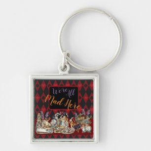 Alice Avonturen met Wonderland Gekke Cheshire Kat Sleutelhanger