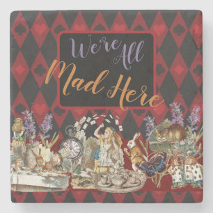 Alice Avonturen met Wonderland Gekke Cheshire Kat Stenen Onderzetter