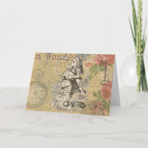 Alice Avonturen Wonderland Flamingo Klassieker Kaart