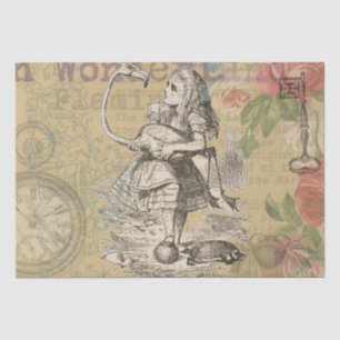 Alice Avonturen Wonderland Flamingo Klassieker Tissuepapier