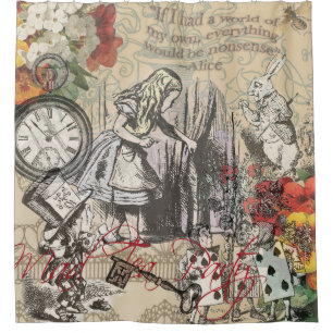 Alice Avonturen Wonderland Gordijn Klassieke Kunst