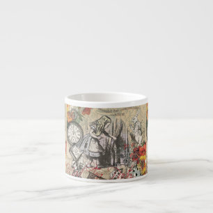 Alice Avonturen Wonderland Gordijn Klassieke Kunst Espresso Kop