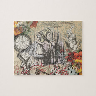 Alice Avonturen Wonderland Gordijn Klassieke Kunst Legpuzzel