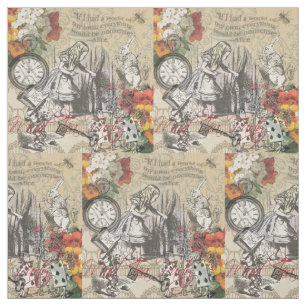 Alice Avonturen Wonderland Gordijn Klassieke Kunst Stof