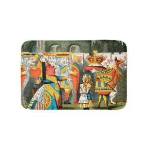 Alice Avonturen Wonderland Hartenkoningin Badmat