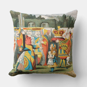 Alice Avonturen Wonderland Hartenkoningin Buitenkussen