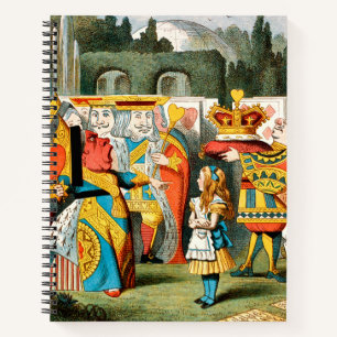 Alice Avonturen Wonderland Hartenkoningin Notitieboek