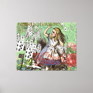 alice avontuur kaarten wonderland hoedenmaker koni canvas afdruk