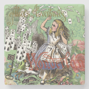 alice avontuur kaarten wonderland hoedenmaker koni stenen onderzetter
