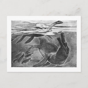Alice B. Woodward : Carte postale d'art Plesiosaur