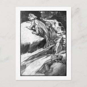 Alice B. Woodward : Permian Reptiles carte postale