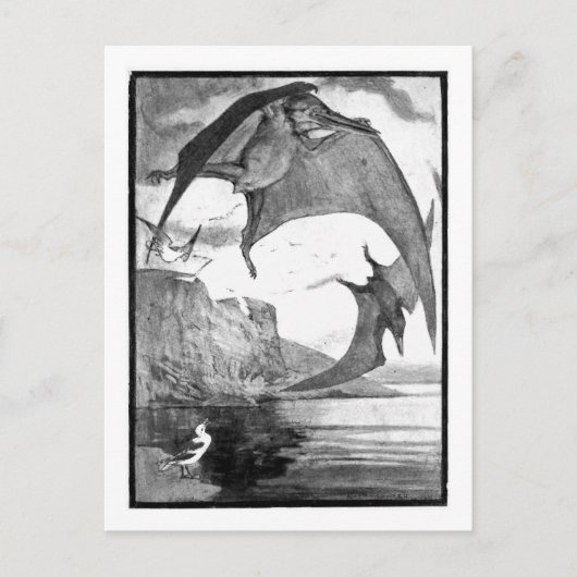 Alice B. Woodward: Pteranodon art briefkaart (Voorkant)