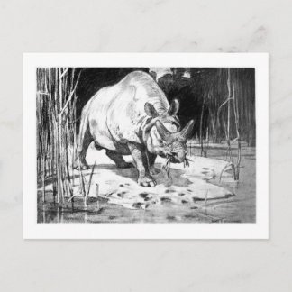 Alice B. Woodward: Titanotherium art briefkaart
