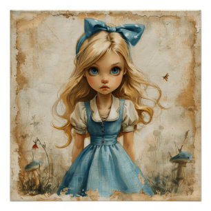 Alice' Betoverende Fantasie: Wonderlandse Grillen Perfect Poster