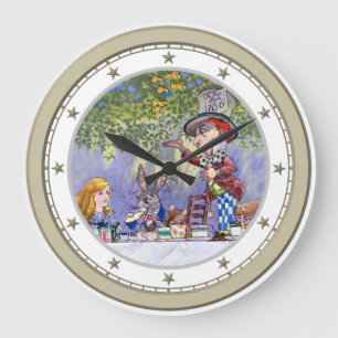 Alice bij de Tea Party van de Mad Hatter Grote Klok