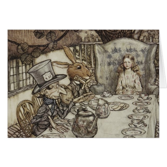 Alice Birthday Unverjaardagskonijn Hatter Party (Voorkant Horizontaal)