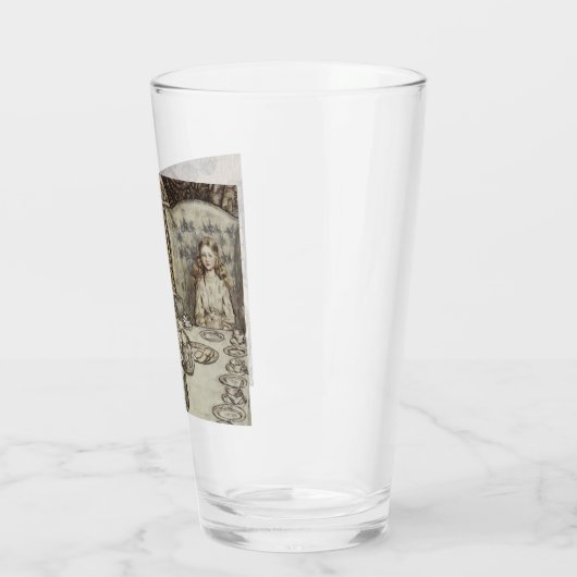 Alice Birthday Unverjaardagskonijn Hatter Party Glas (Links)