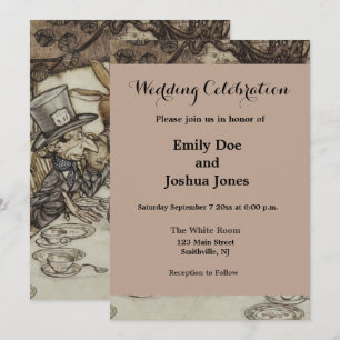 Alice Birthday Unverjaardagskonijn Hatter Party Kaart