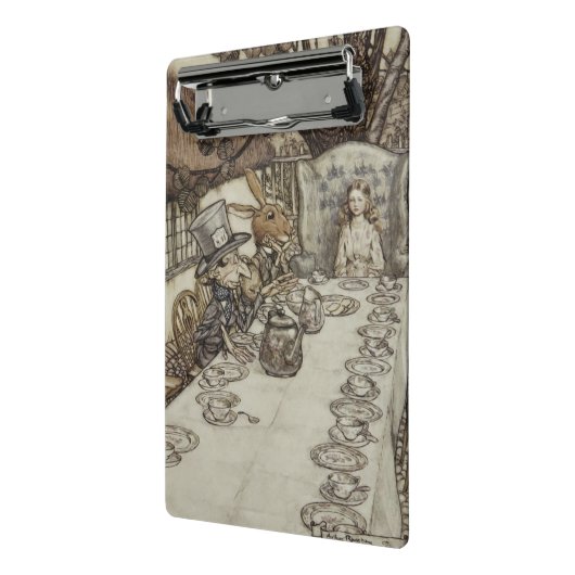 Alice Birthday Unverjaardagskonijn Hatter Party Mini Klembord (Angled2)