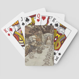 Alice Birthday Unverjaardagskonijn Hatter Party Pokerkaarten