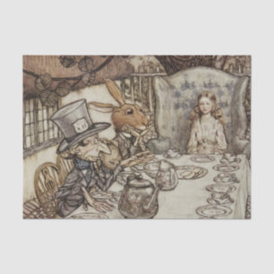 Alice Birthday Unverjaardagskonijn Hatter Party Tissuepapier