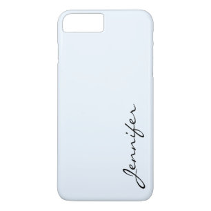 Alice blauwe kleur achtergrond iPhone 8 plus / 7 plus hoesje