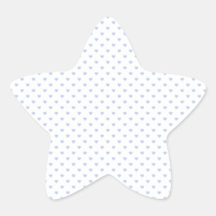 Alice Blauwe Polka Harten in Engelse Land Tuin Ster Sticker