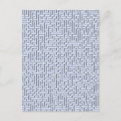 Alice Blue Maze in een Engelse tuin Briefkaart (Voorkant)